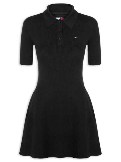 Vestido F&F Sweater Polo - Preto