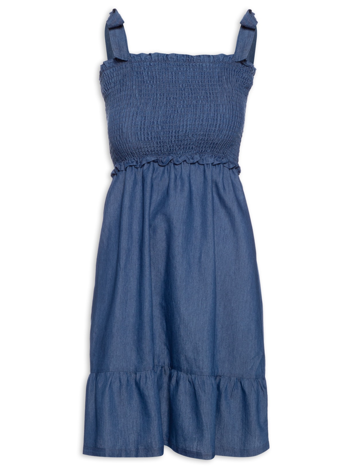 Vestido Feminino Curto - Azul