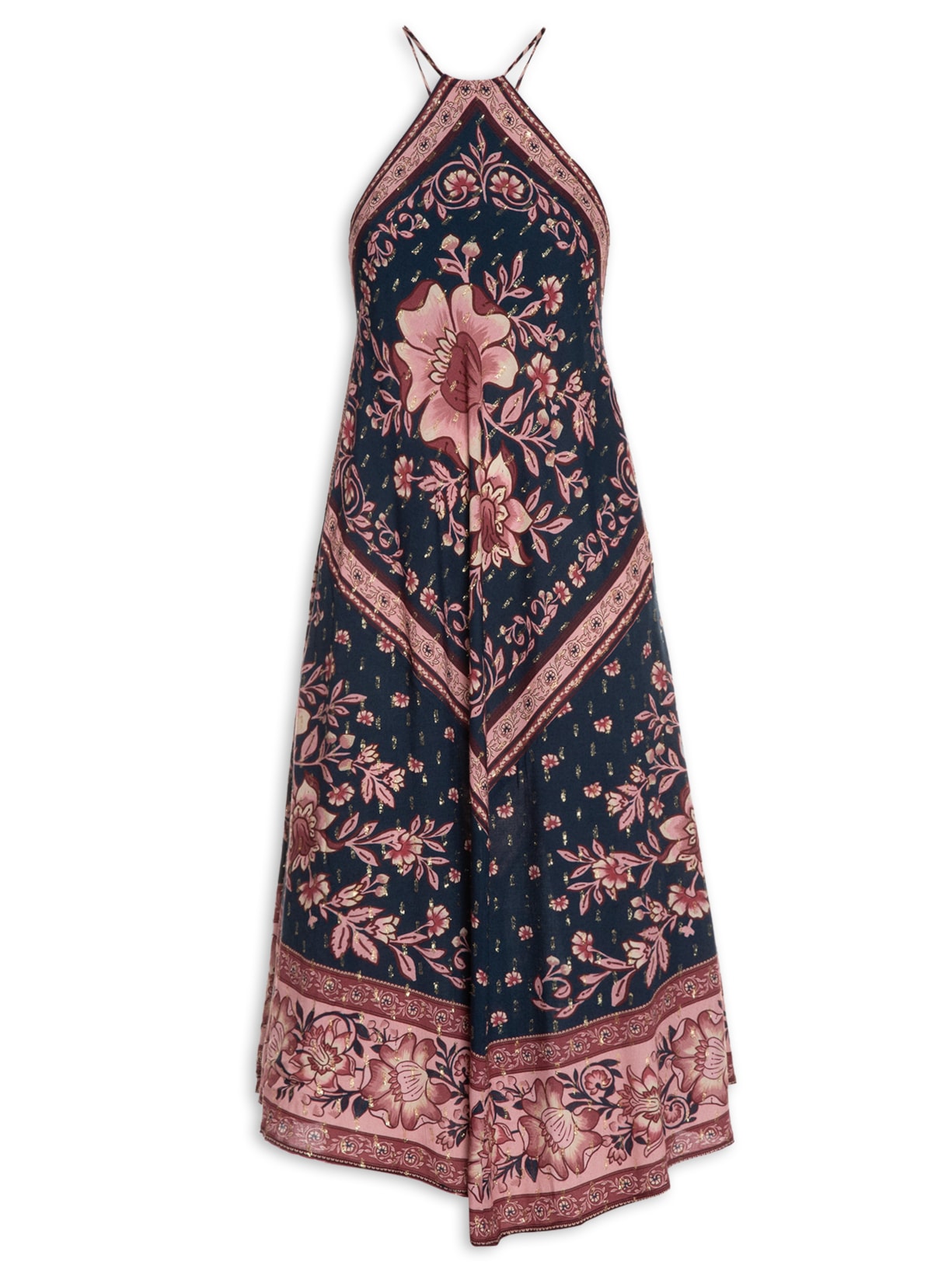 Vestido Feminino Jardim Boho RI - Azul