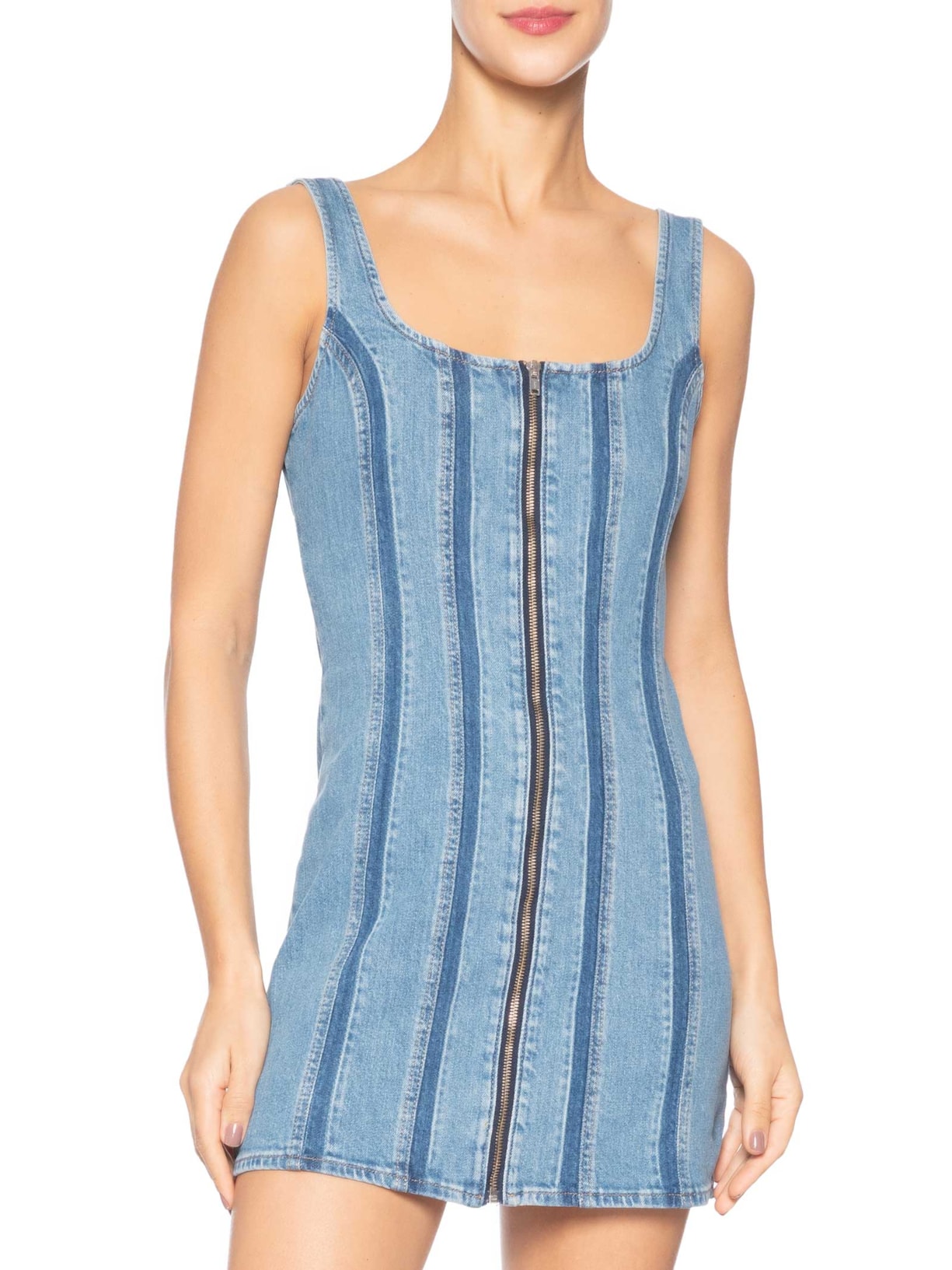 Vestido Feminino Seamed Zip Azul Levi's
