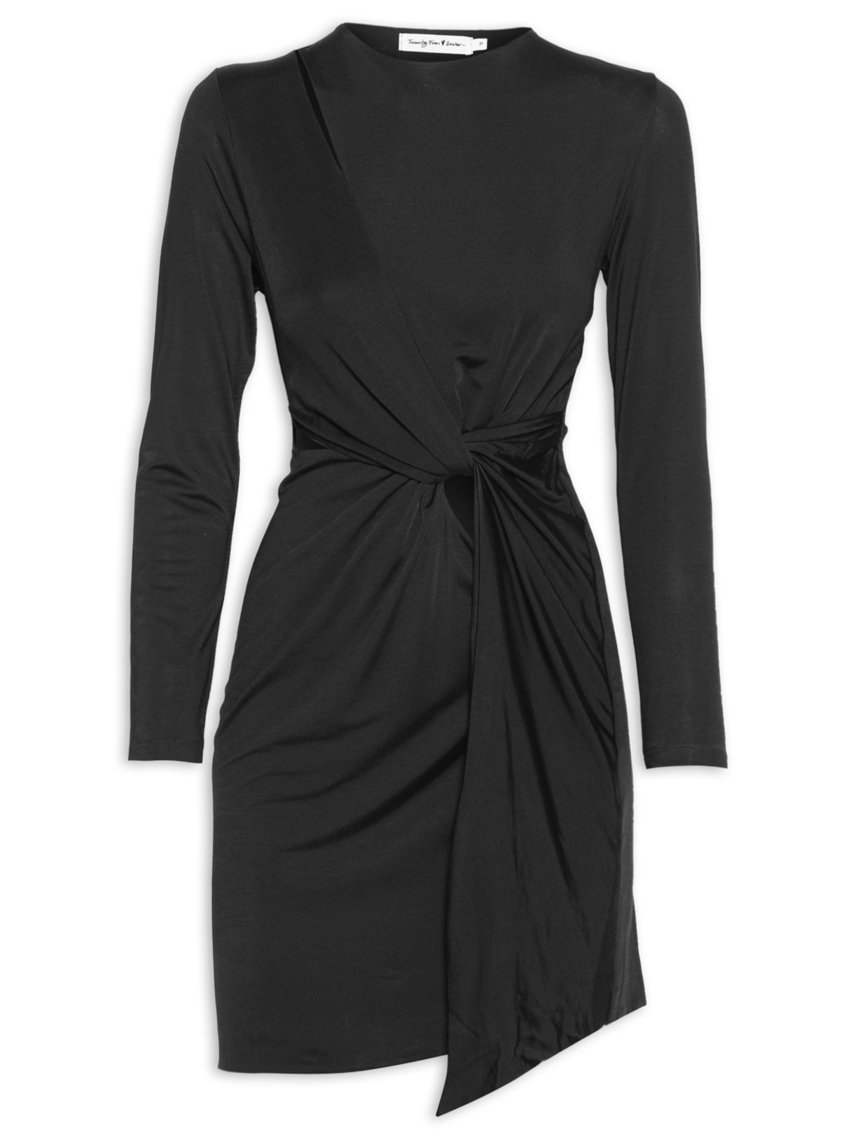 Vestido Fendas Gabi - Preto