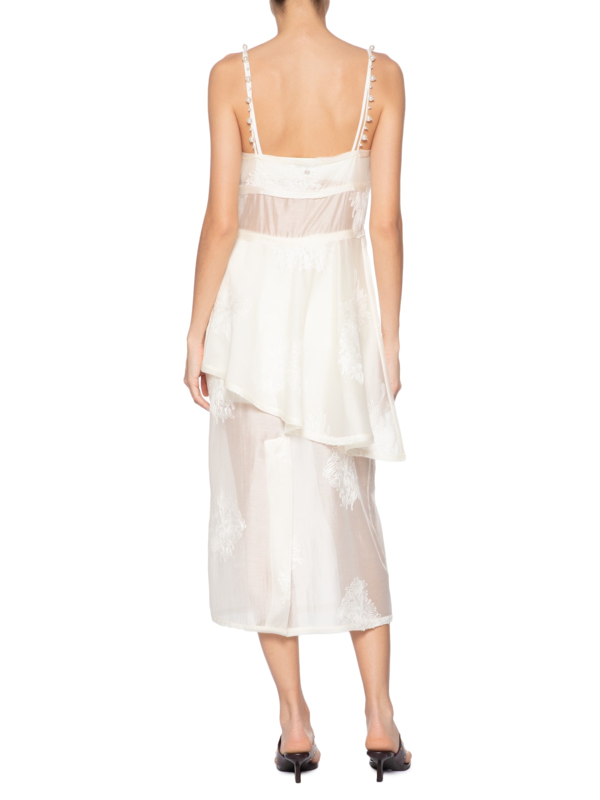 Vestido Fiori Midi Branco Bo.bô