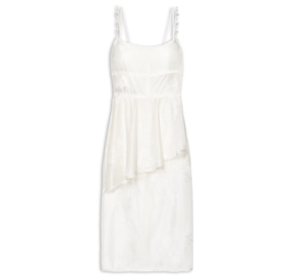 Vestido Fiori Midi - Branco