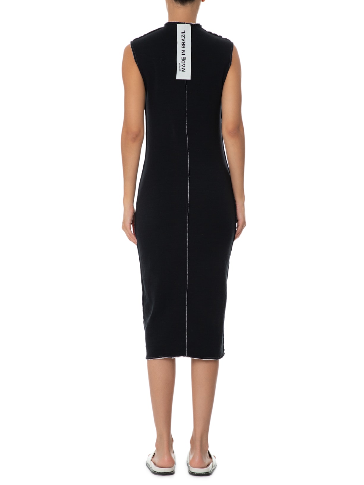 Vestido Fit Double Face Rug Cinza Osklen