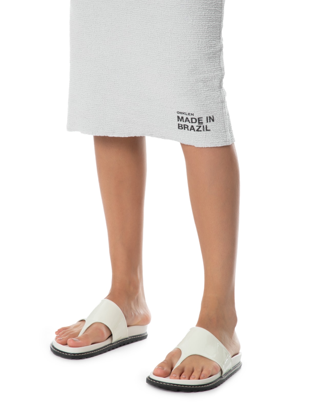 Vestido Fit Double Face Rug Cinza Osklen