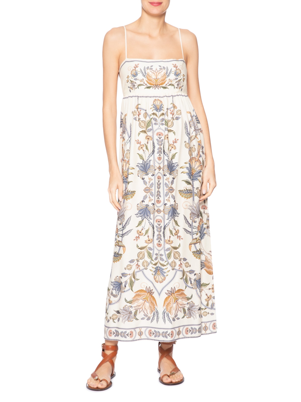 Vestido Flor Do Deserto Off White Farm