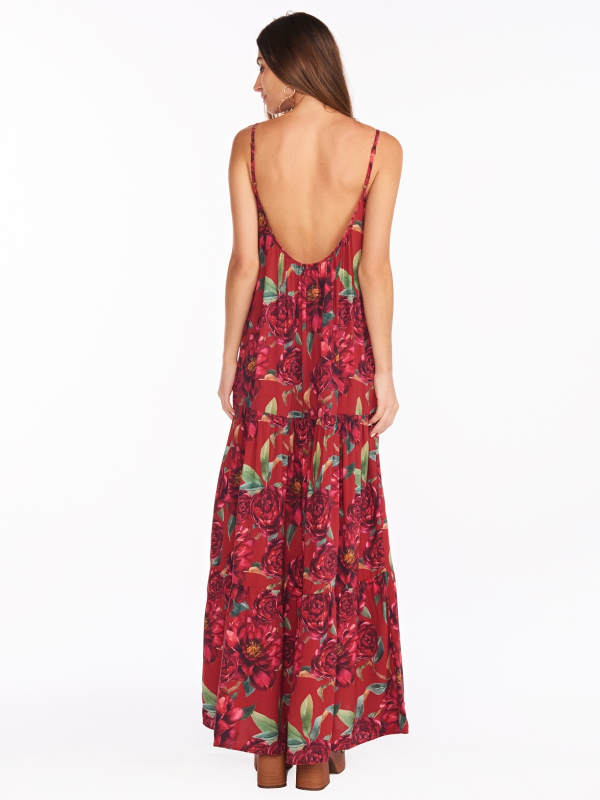 Vestido Flora Vermelho Triya