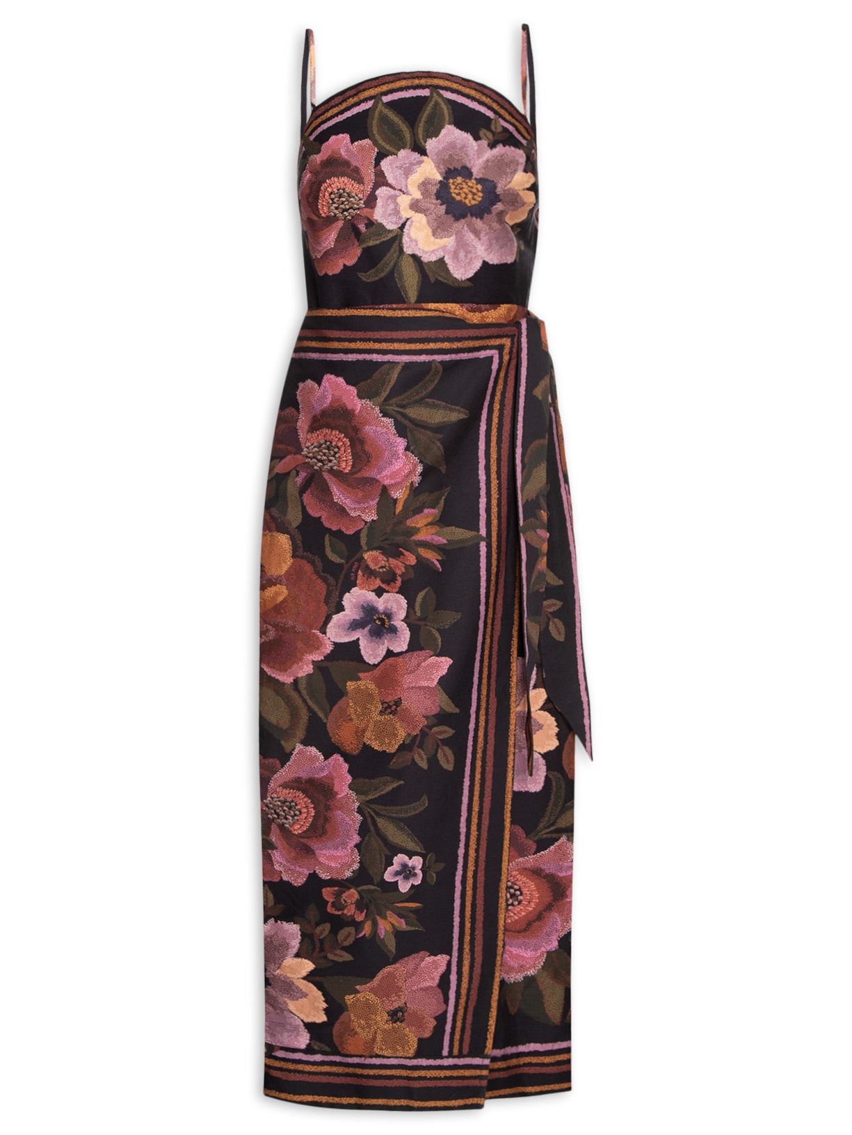 Vestido Floral Cleo - Preto