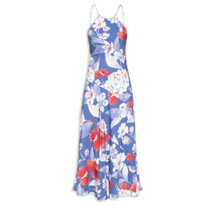 Vestido Floral Vera - Azul