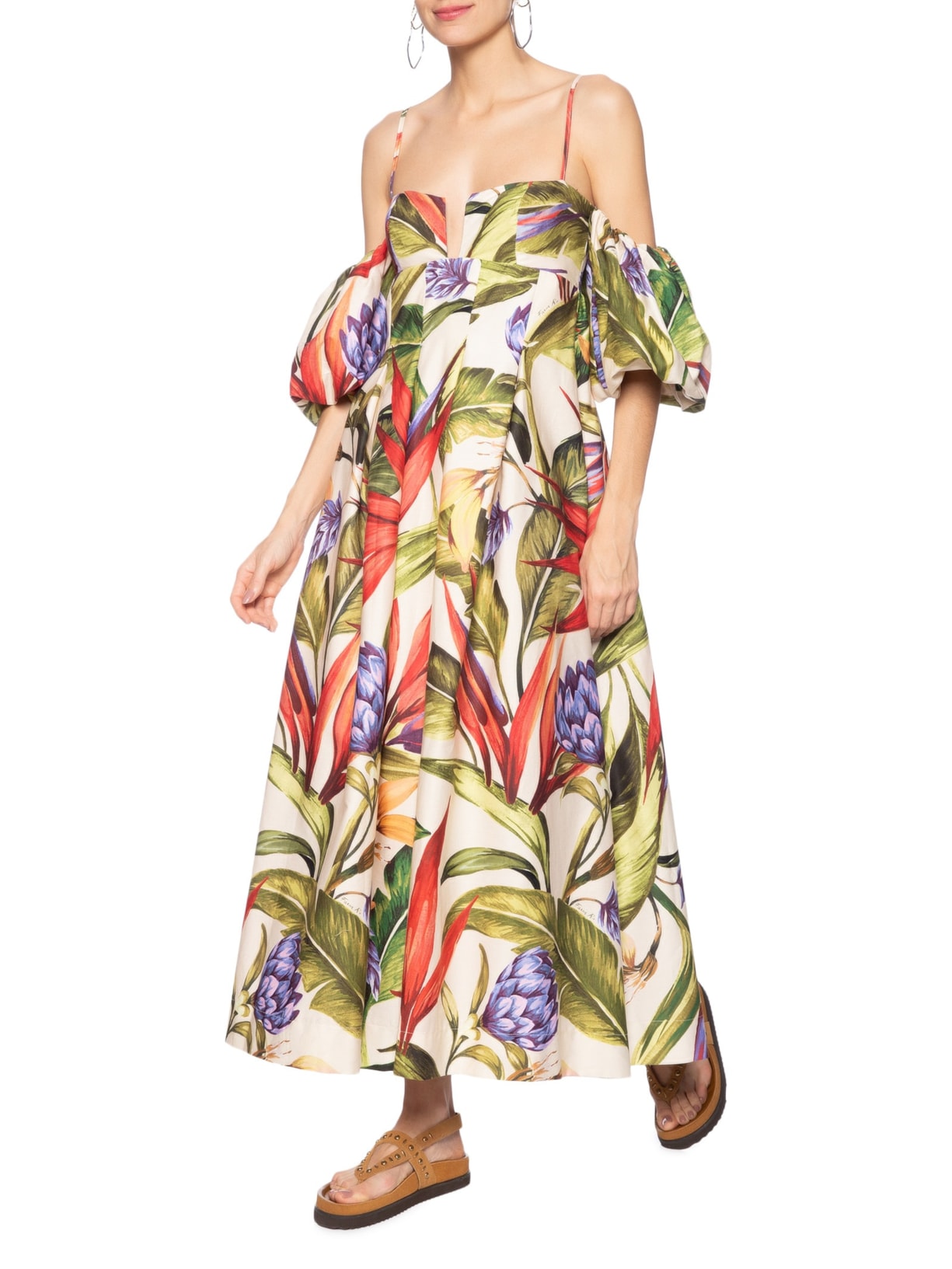 Vestido Florarte Verde Farm