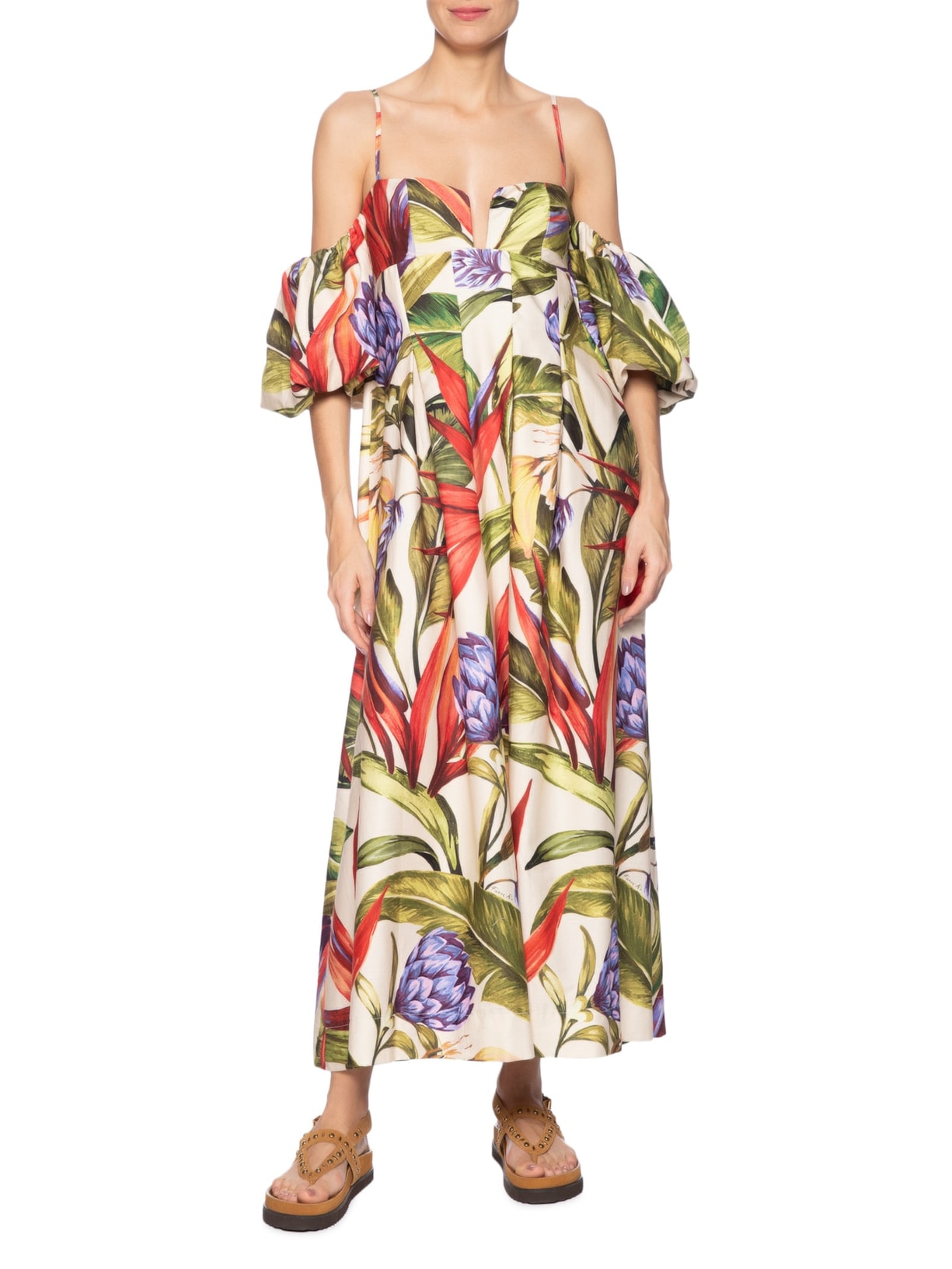 Vestido Florarte Verde Farm