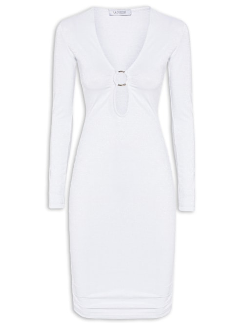 Vestido Flow Luréx - Prateado