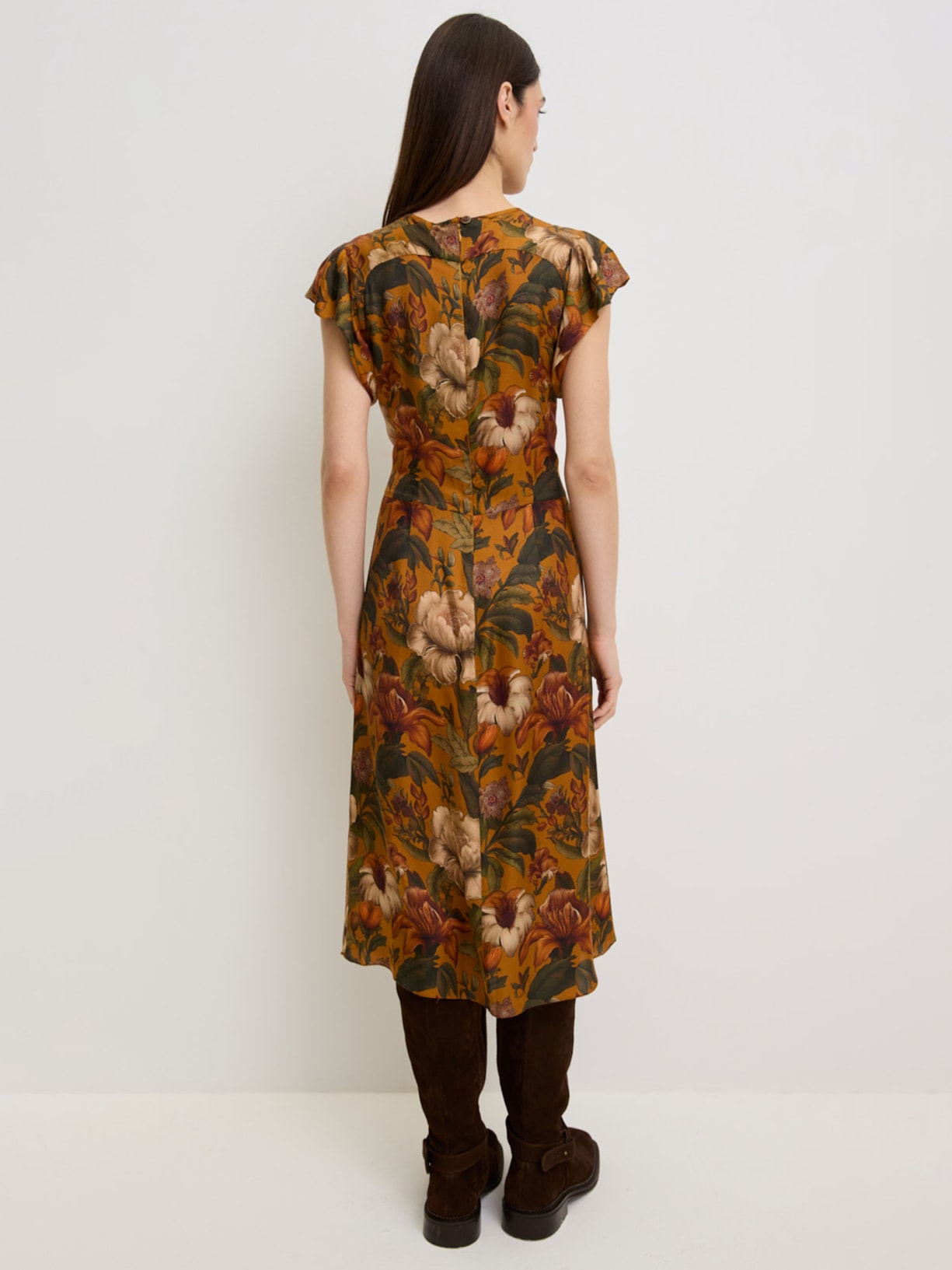 Vestido Flower Woods I26 Amarelo Mixed