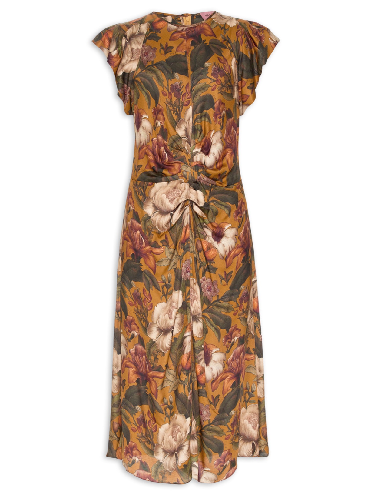 Vestido Flower Woods I26 - Amarelo