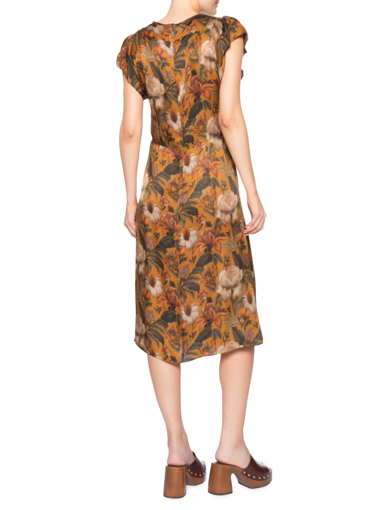 Vestido Flower Woods I26 Amarelo Mixed