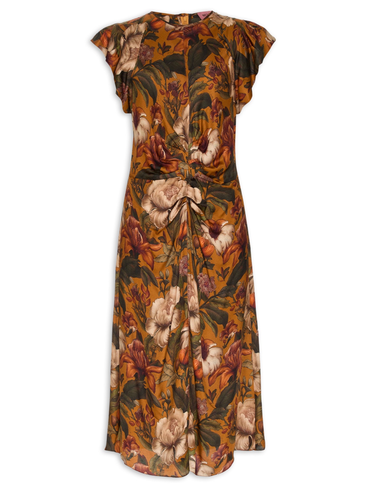 Vestido Flower Woods I26 - Amarelo