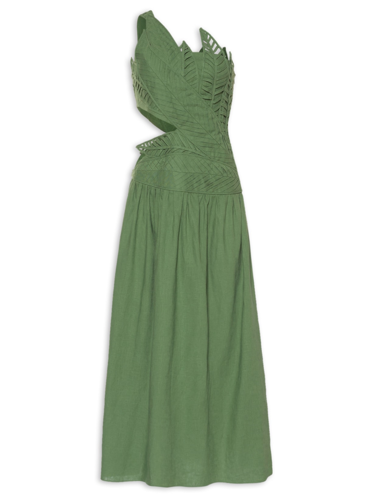 Vestido Folha Amazônia - Verde