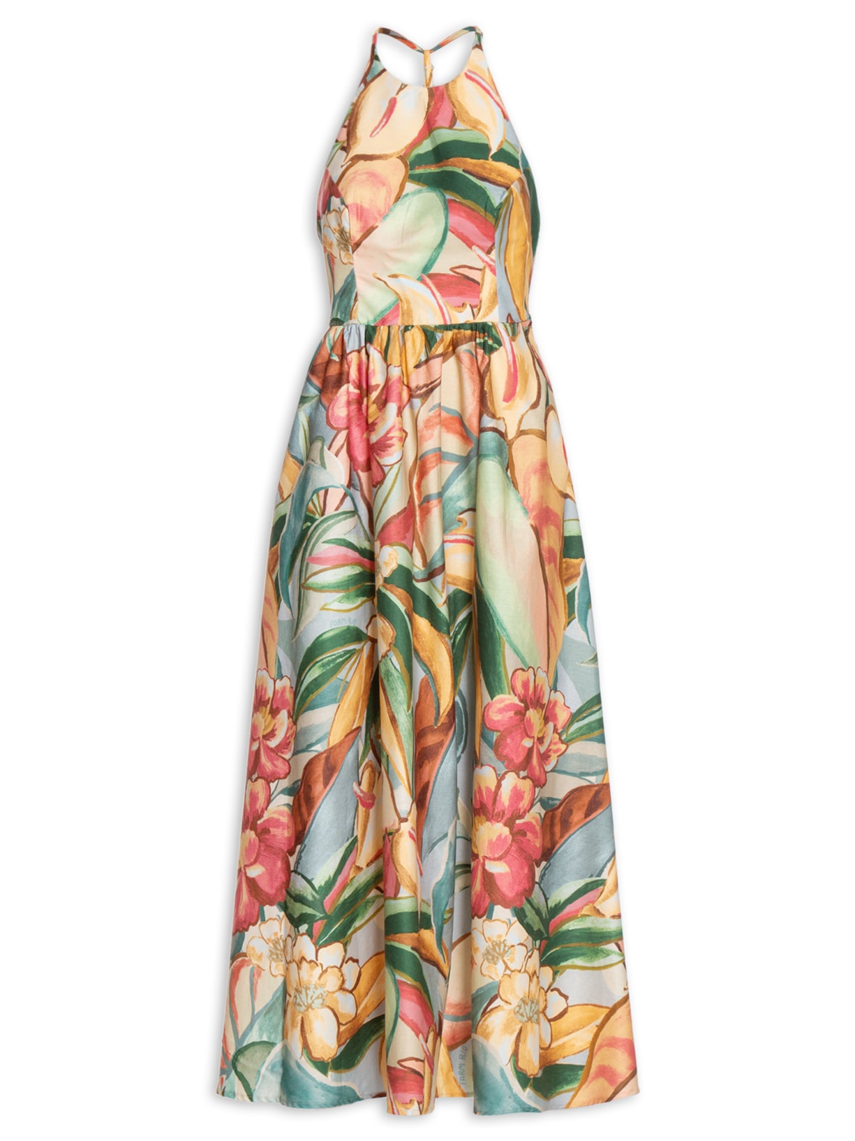 Vestido Folhagem de Inverno - Azul