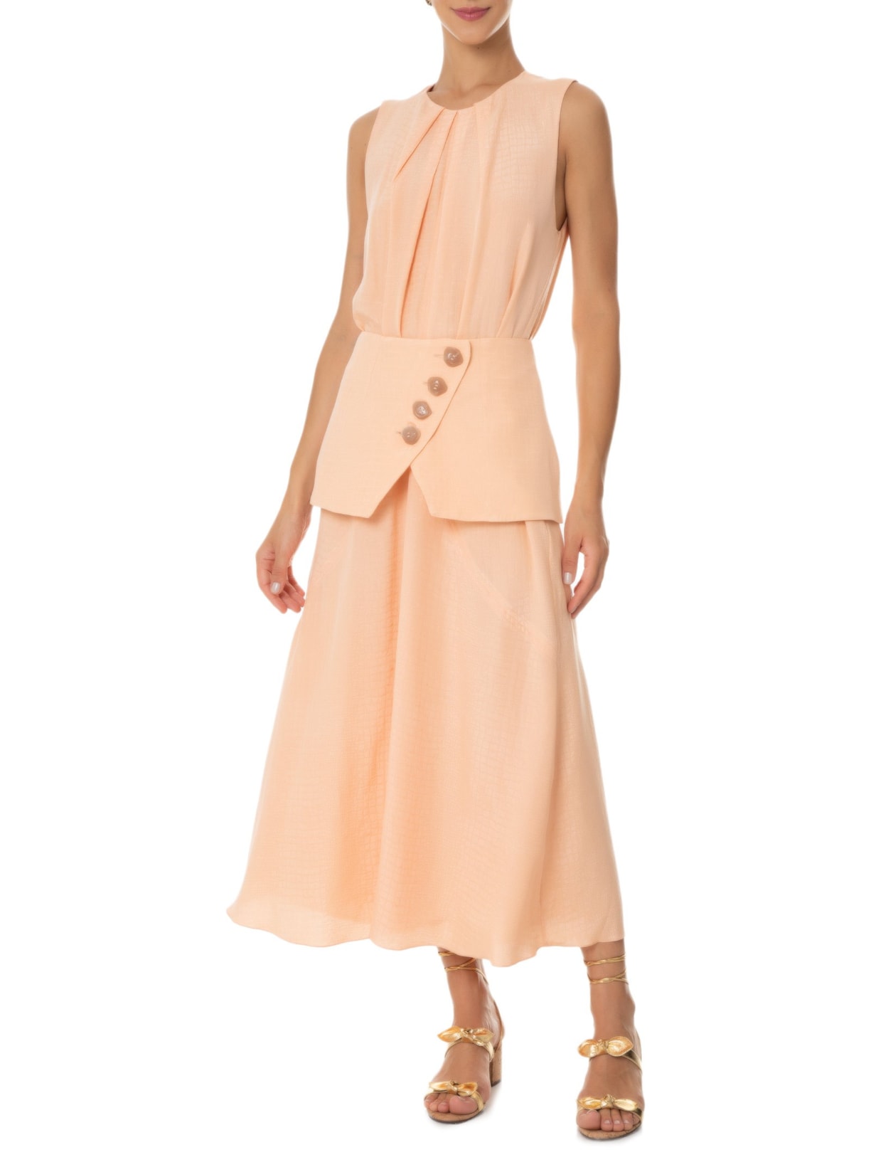 Vestido Fran Rosê Gold Rosa Animale