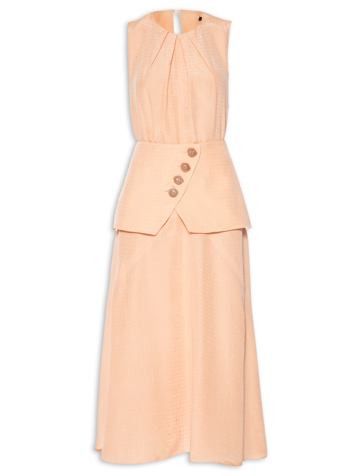 Vestido Fran Rosê Gold Rosa Animale