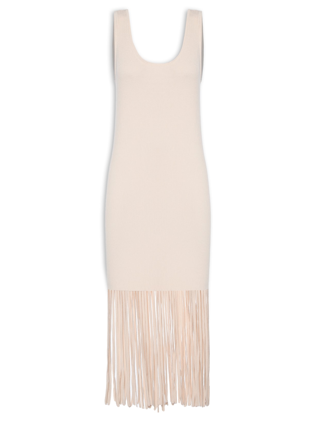Vestido Franja - Bege