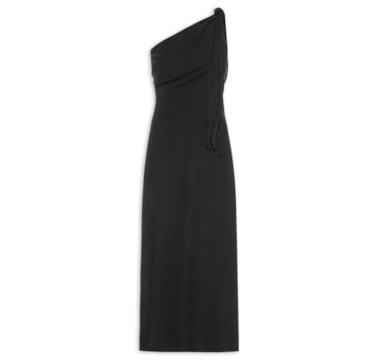 Vestido Franjas - Preto