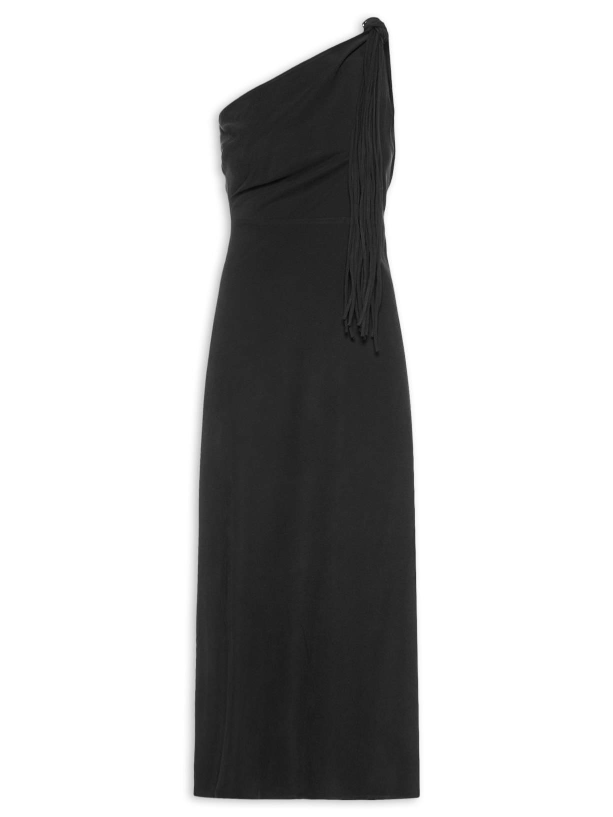 Vestido Franjas - Preto