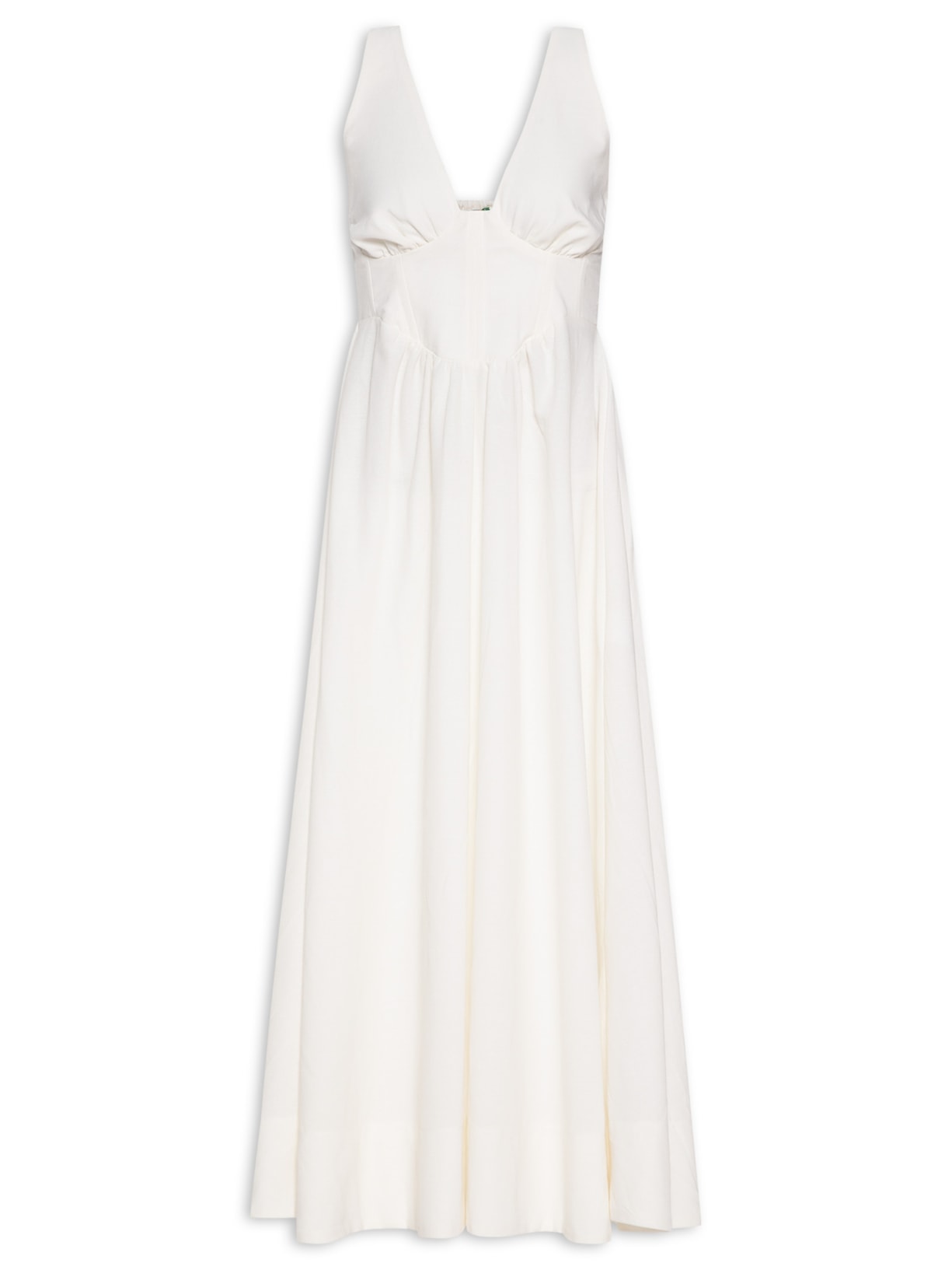Vestido Frente única Corselet - Branco