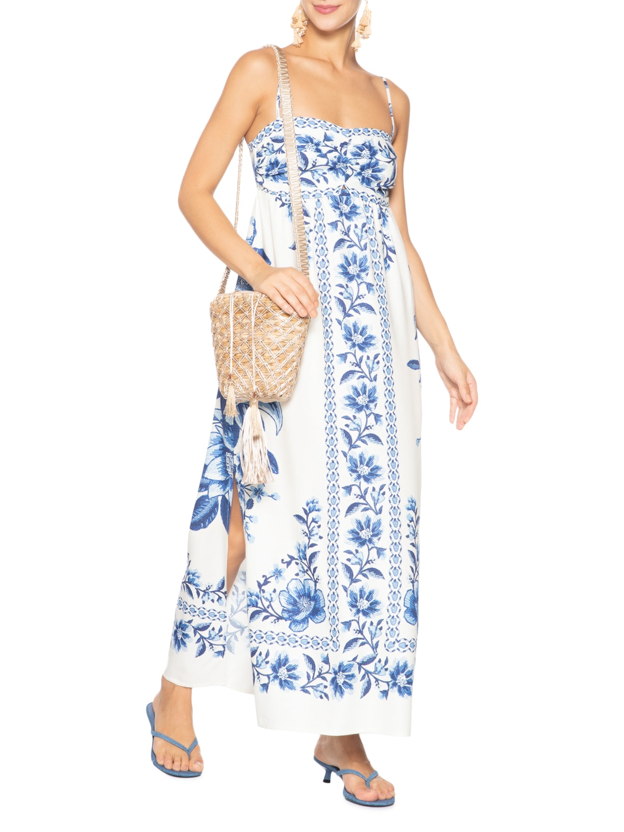 Vestido Fruta De Verão Branco Farm