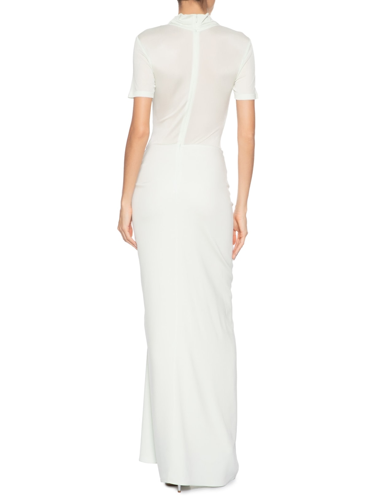 Vestido Fusion Ruched Tee Gown Verde Christopher Esber