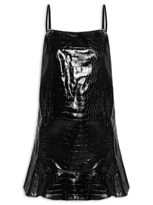 Vestido Future Coated Mini Dress - Preto