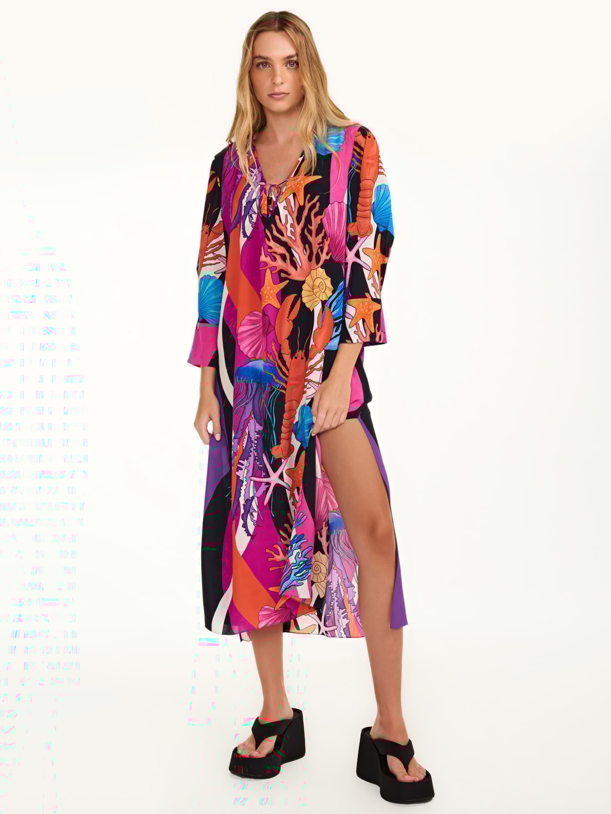 Vestido Galapagos Roxo Triya + Nv