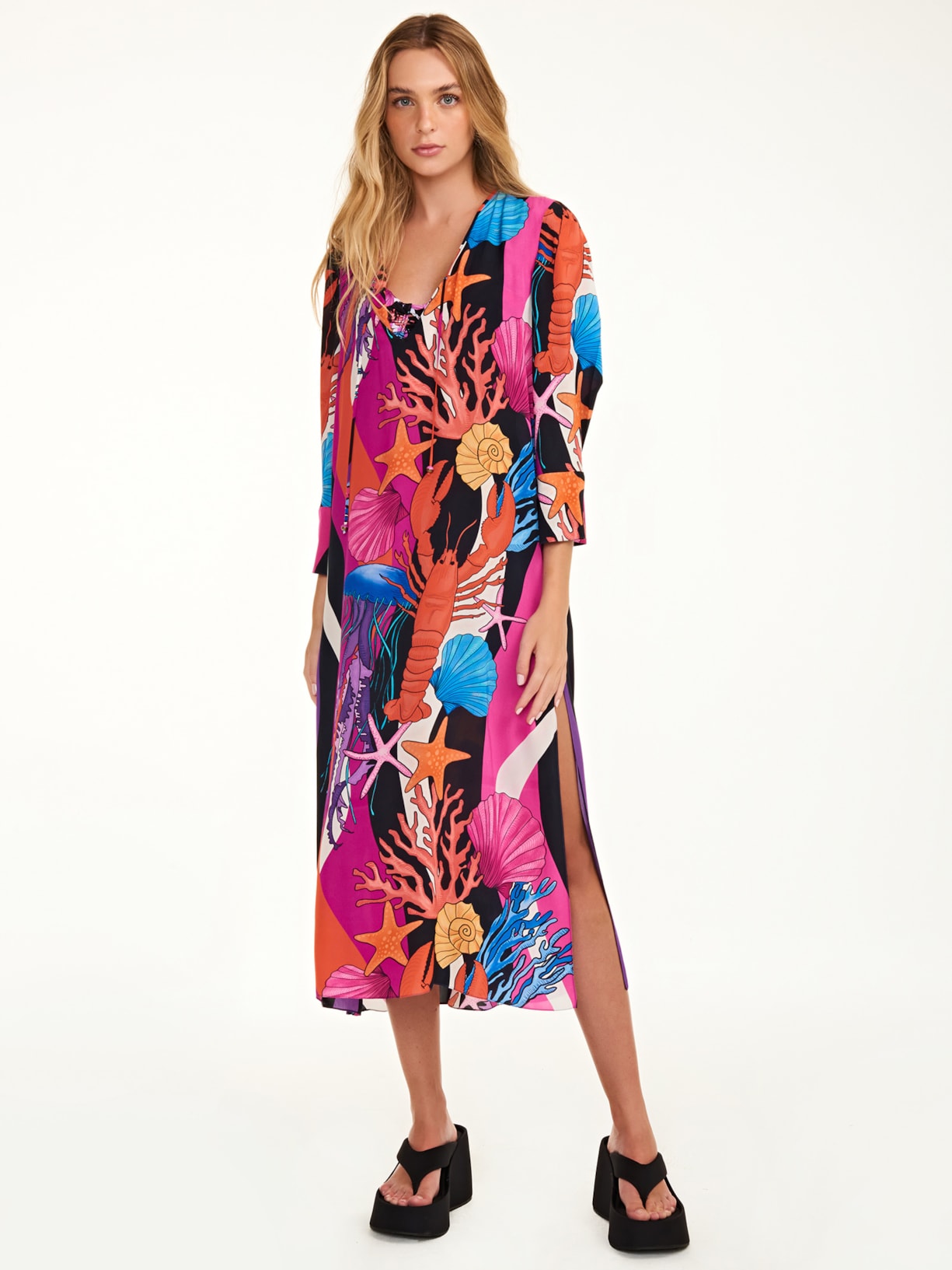 Vestido Galapagos Roxo Triya + Nv