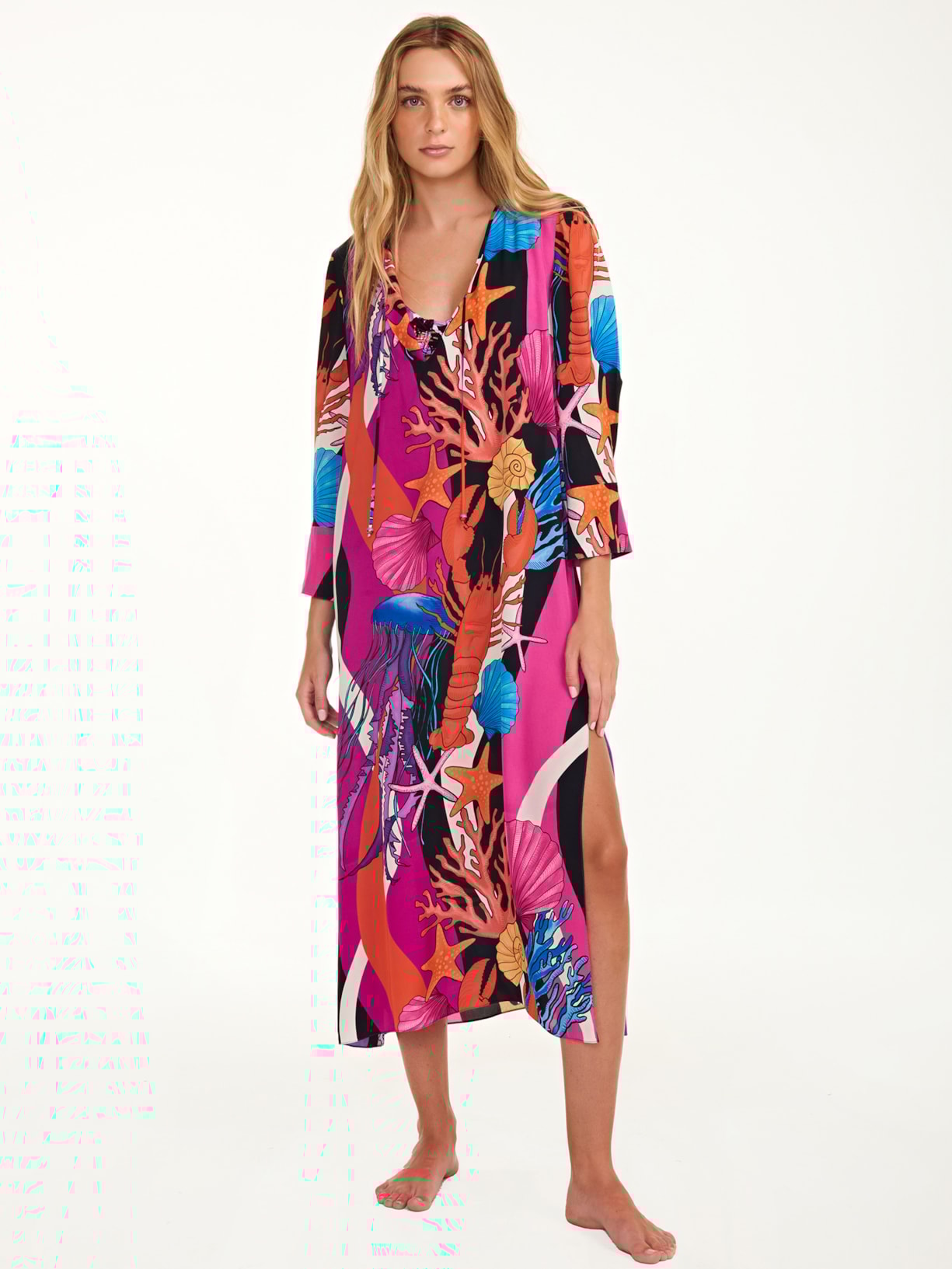 Vestido Galapagos Roxo Triya + Nv