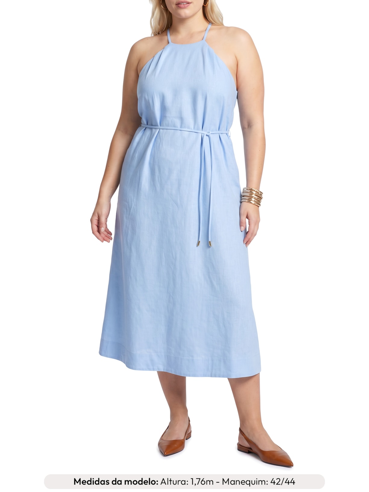 Vestido Genevive Azul Le Lis
