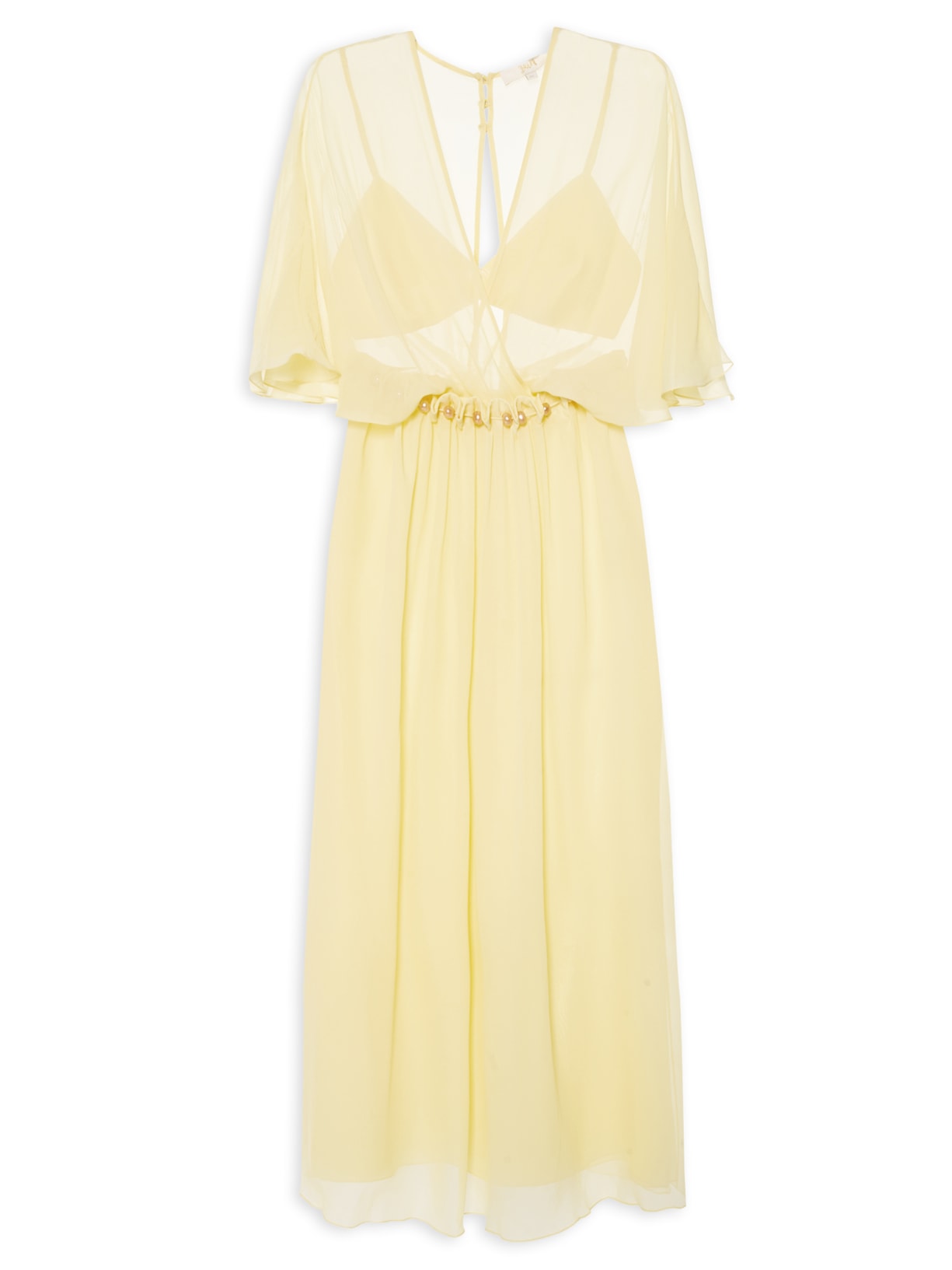 Vestido Georgette Sun Carissa - Amarelo