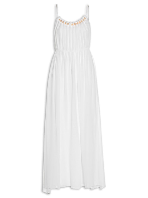 Vestido Georgette Sun Cora - Off Wihite