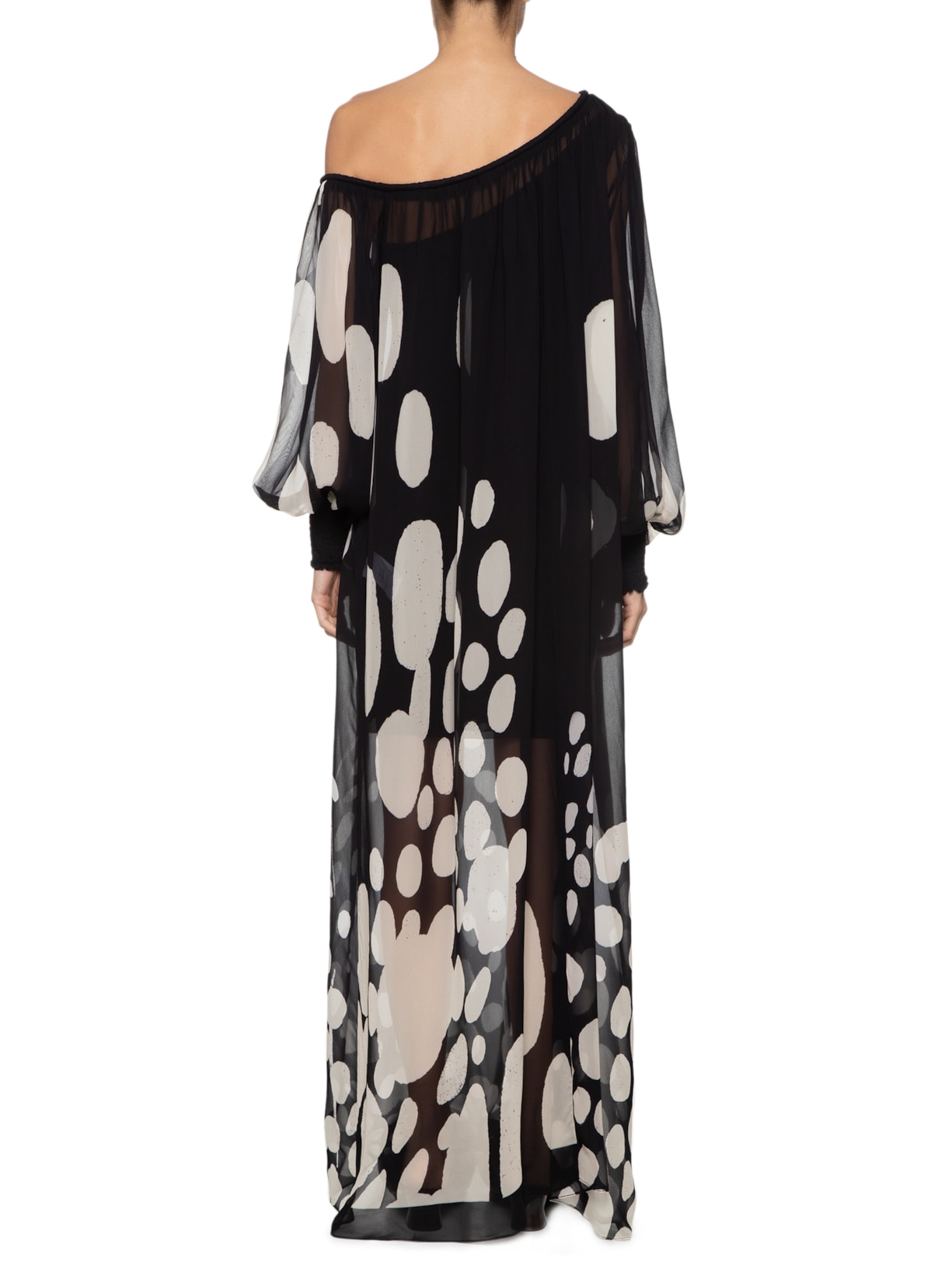 Vestido Georgia 2 Mangas Preto Yukio