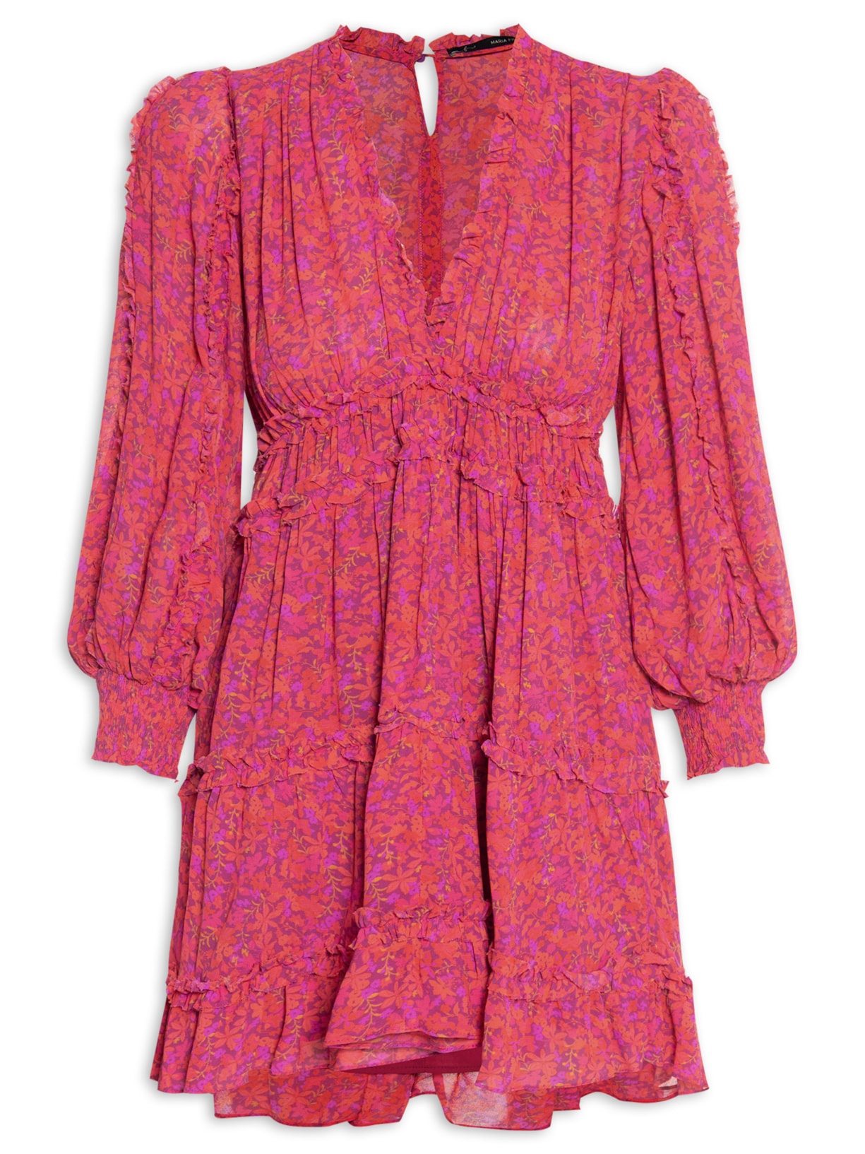 Vestido Ggt Curto Estampa Cartagena - Rosa