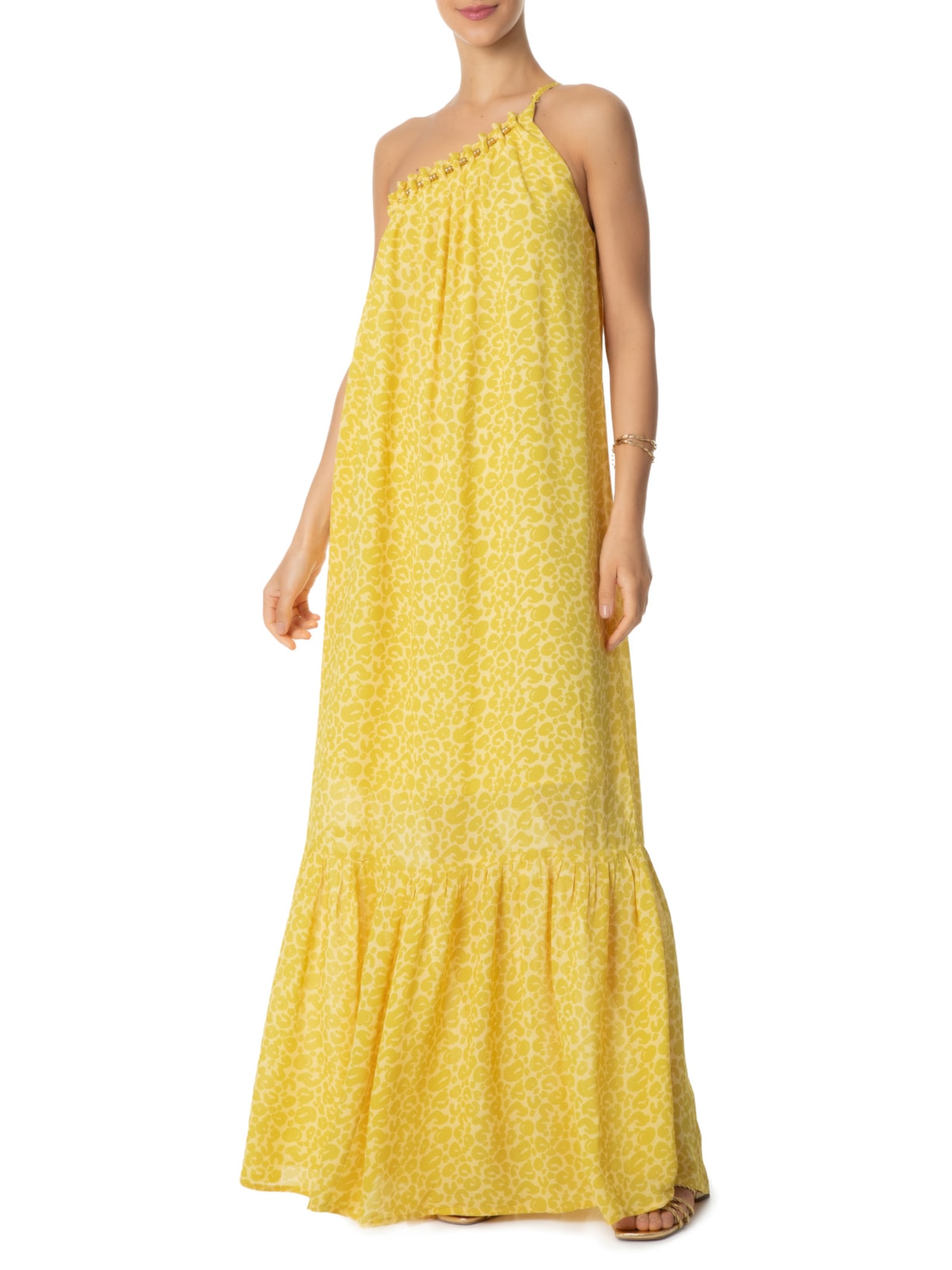 Vestido Ggt Estampa Maragogi Siciliano Maria Filó Animal Print