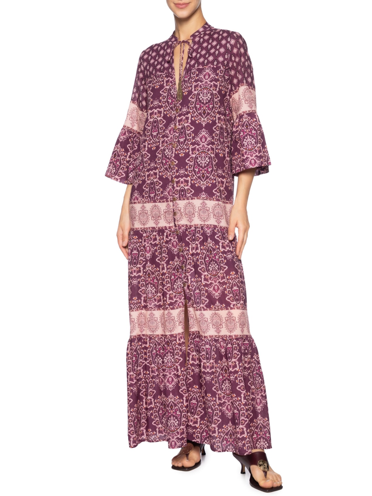 Vestido Gipsy Roxo Mixed