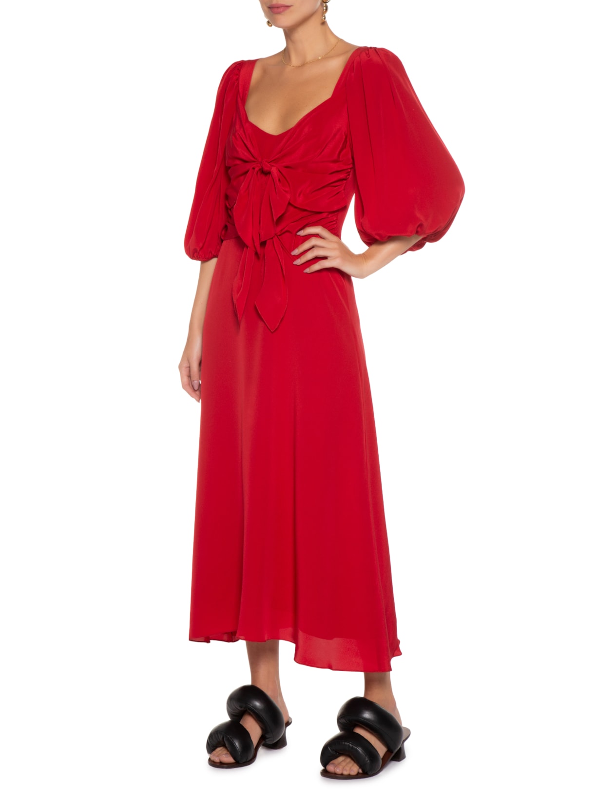 Vestido Glam Vermelho Mixed