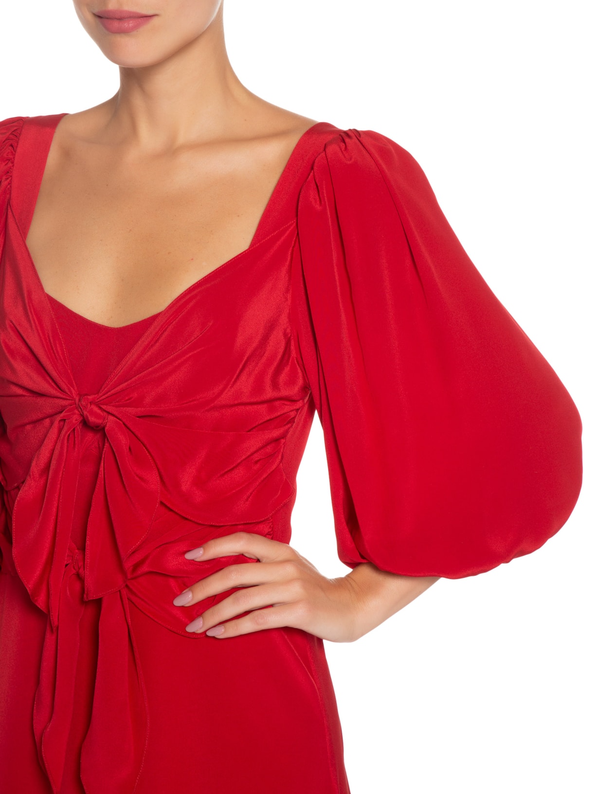 Vestido Glam Vermelho Mixed