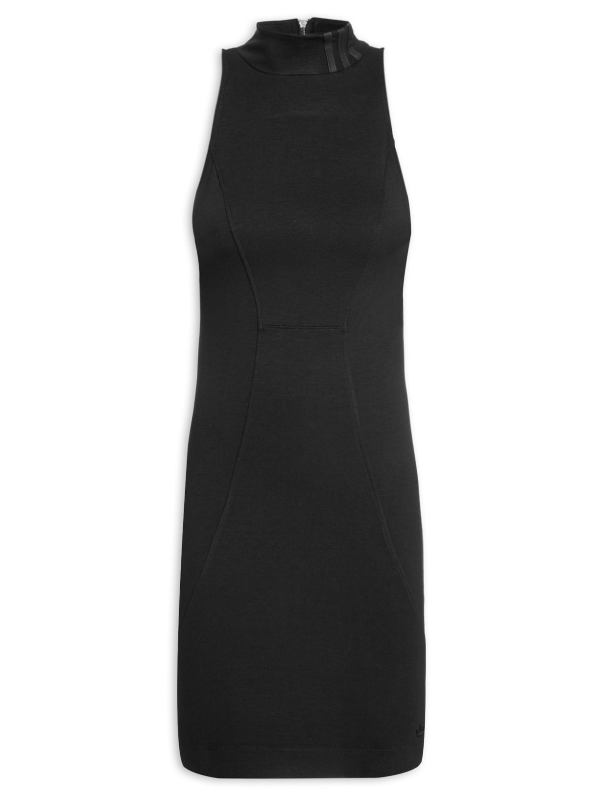 Vestido Gola Alta - Preto