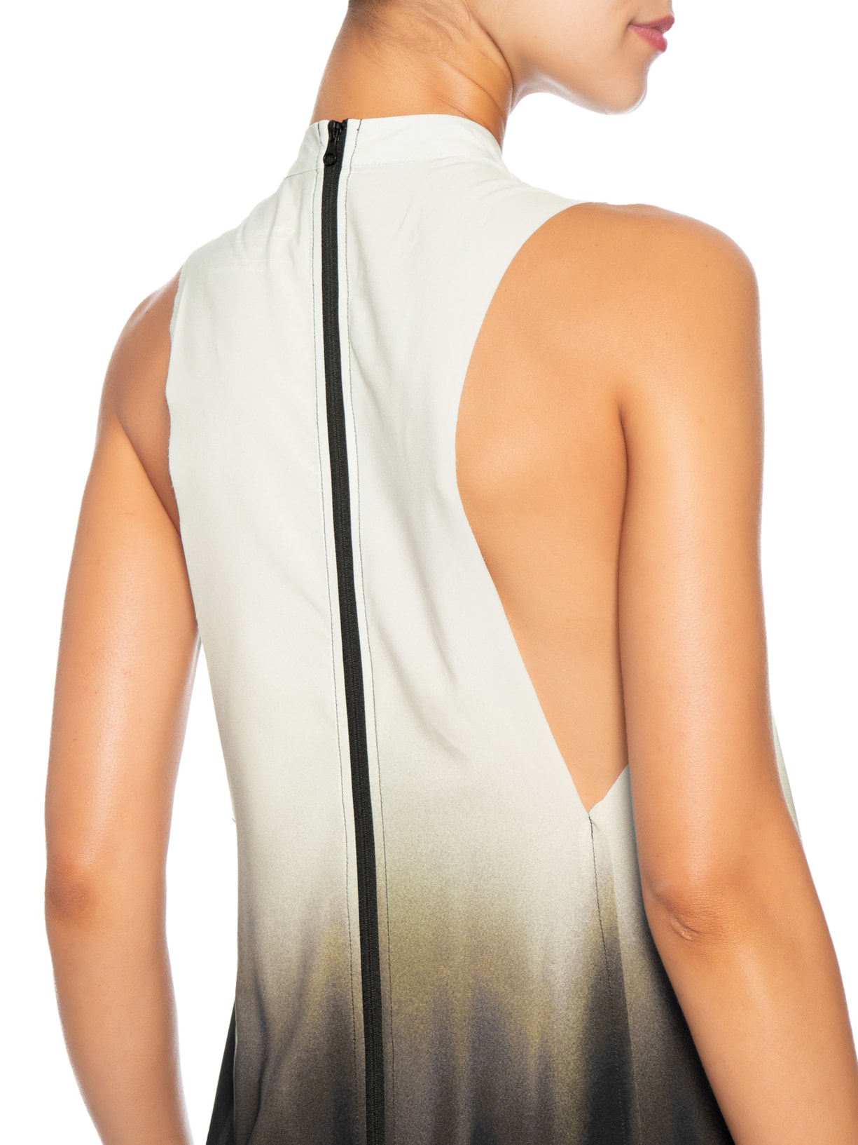 Vestido Gola Blurred Brown Superlight Preto Osklen