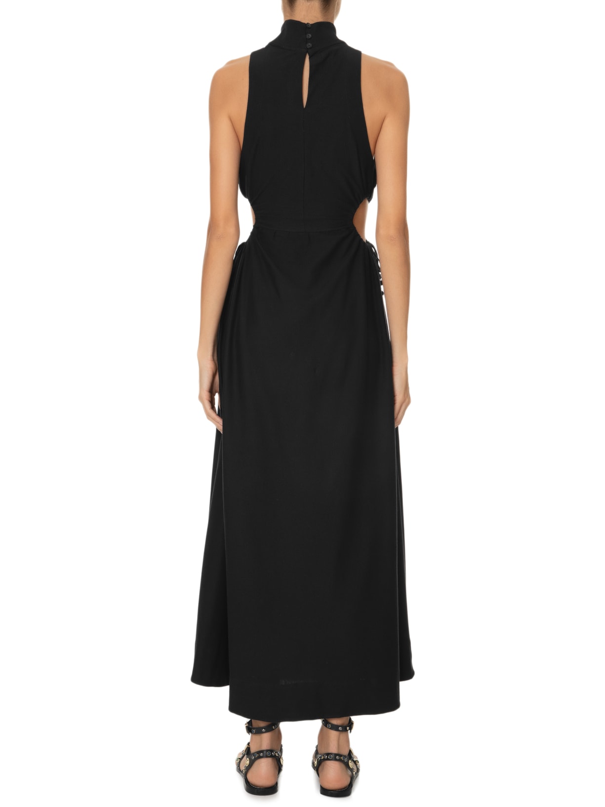 Vestido Gola Colisse Preto  Farm