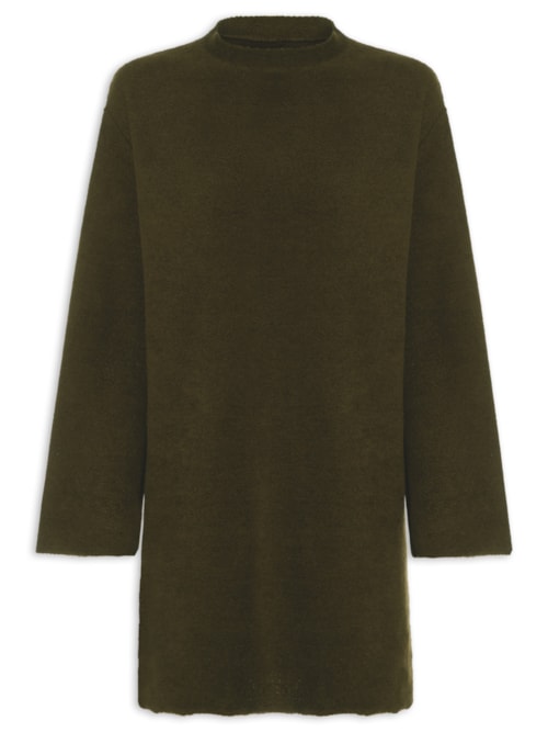 Vestido Gola Eco Comfy - Marrom