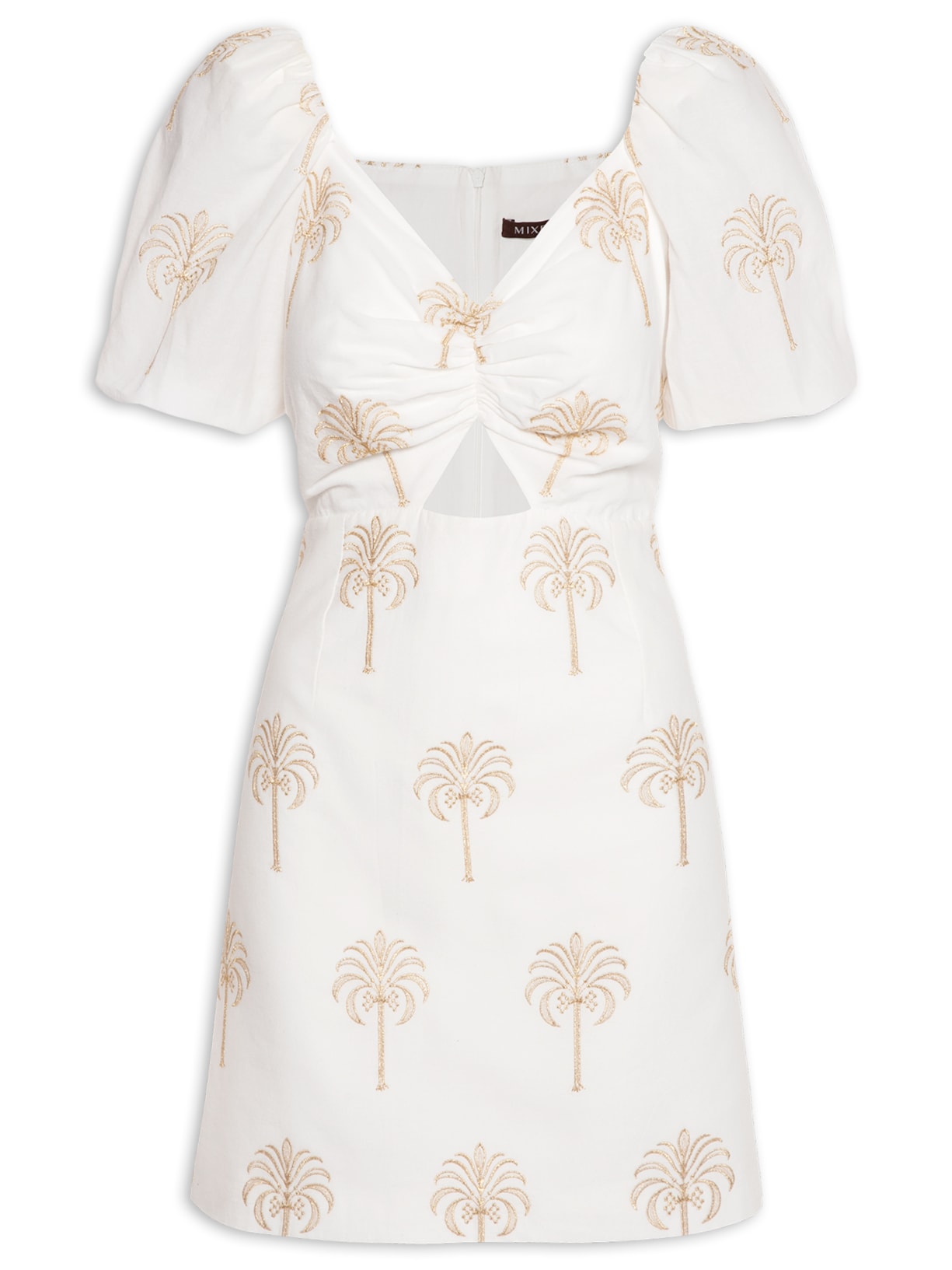 Vestido Gold Palms - Off White