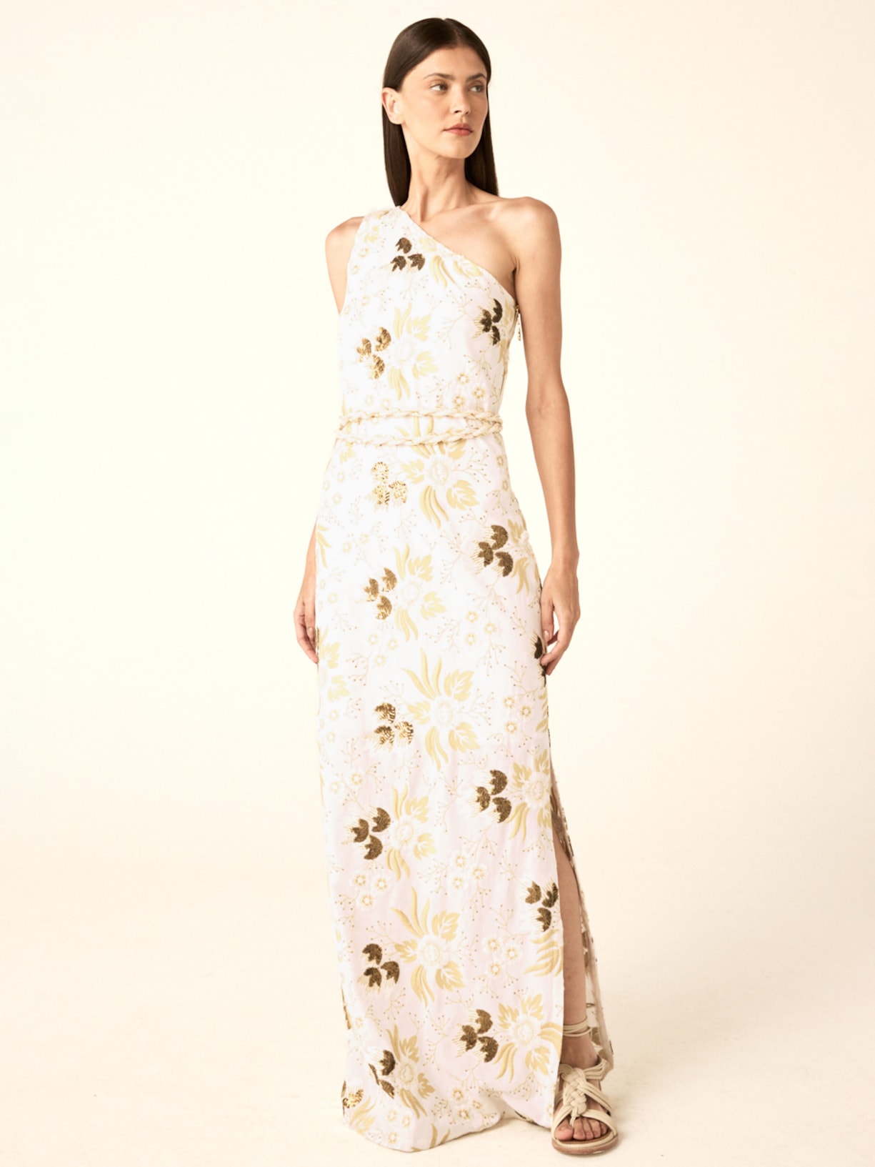 Vestido Gold V26 Branco Mixed