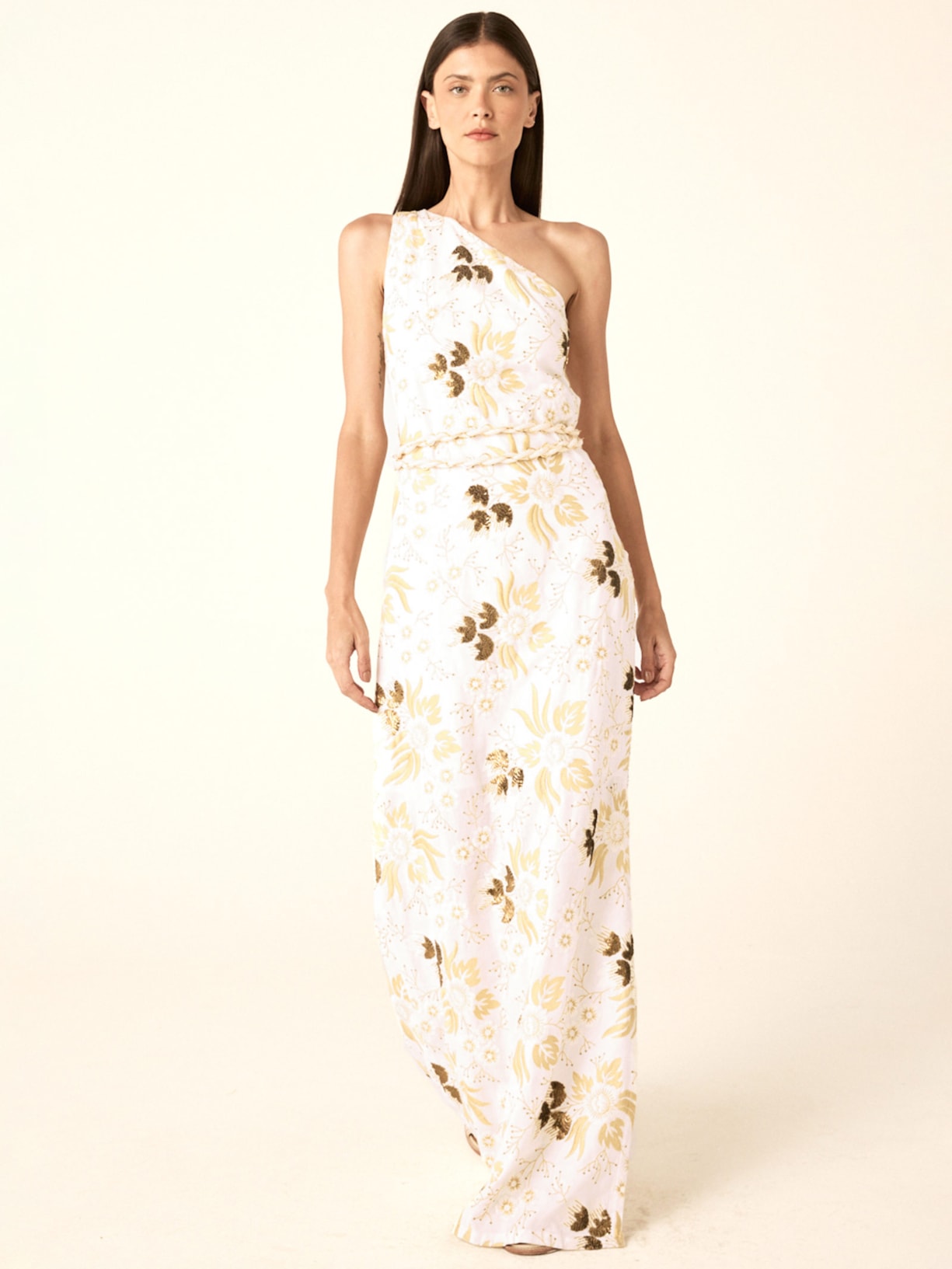 Vestido Gold V26 Branco Mixed